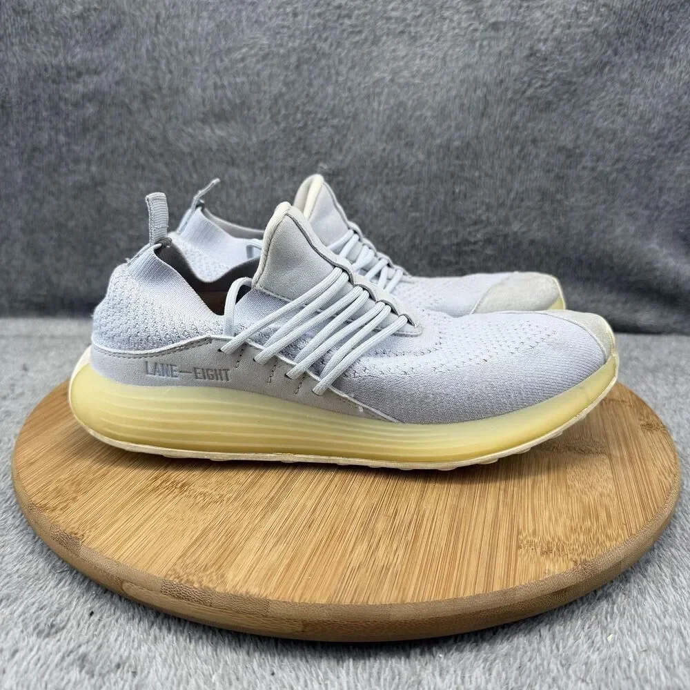 LANE-EIGHT AD1022 Shoes Womens Size 8 Gray Knit Running Training Sneakers
